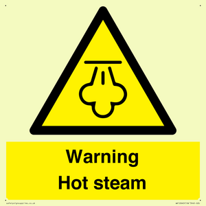 Warning Hot steam
